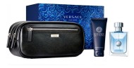 Versace Pour Homme набор (т/вода 100мл   гель д/душа 100мл   косметичка)