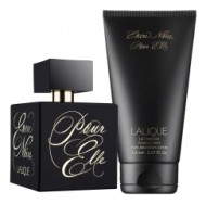 Lalique Encre Noire Pour Elle набор (п/вода 50мл   лосьон д/тела 150мл)