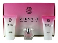 Versace Bright Crystal набор (т/вода 5мл   лосьон д/тела 25мл   гель д/душа 25мл)