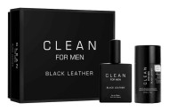 Clean Black Leather For Men набор (т/вода 100мл   тв.дезодорант 75г)